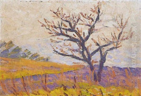 Arbre En Automne Oil Painting by Louis Hayet