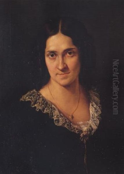 Ritratto Della Cantante Matilde Juva Branca Oil Painting by Francesco Hayez