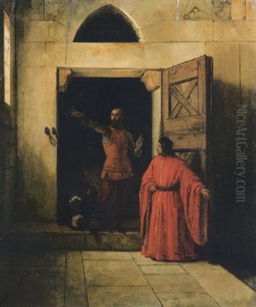 Vettor Pisano Liberato Dal Carcere Oil Painting by Francesco Hayez