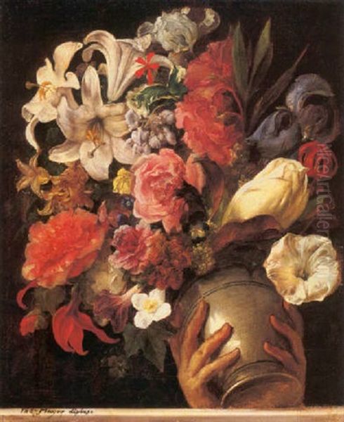 Vaso Di Fiori Oil Painting by Francesco Hayez