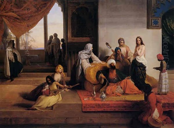 Nell'harem Oil Painting by Francesco Hayez