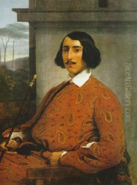 Ritratto Del Duca Manolo Nunez Falco Oil Painting by Francesco Hayez