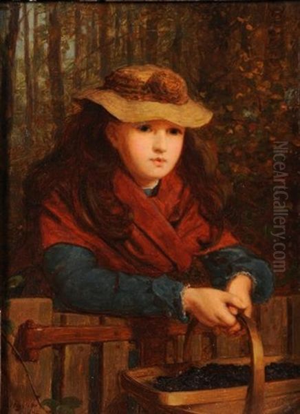 The Blackberry Girl: Oil Painting by James Hayllar