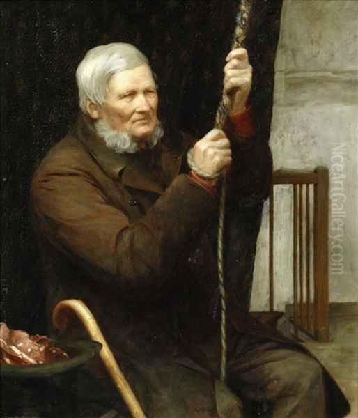 The Sexton Tolled The Bell Oil Painting by Mary Hayllar