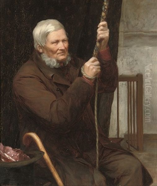 The Sexton Tolled The Bell Oil Painting by Mary Hayllar