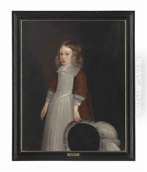 Portrait Of A Boy, Possibly Sir Thomas Pope Blount, 1st Baronet (1649-1697), Of Tyttenhanger, Hertfordshire, Three-quarter-length Oil Painting by John Hayls