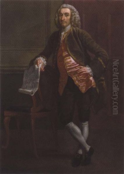 Portrait Of Sir Paulet St. John Oil Painting by Francis Hayman