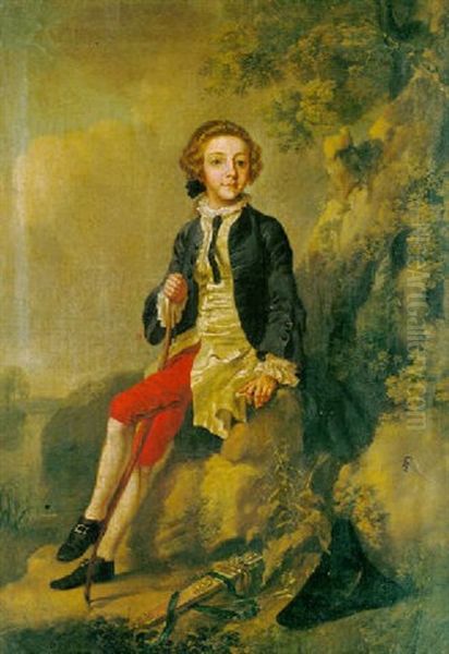 Portrait Of William Honywood, Son Of Sir John Honywood, Bt., Aged 13 Oil Painting by Francis Hayman