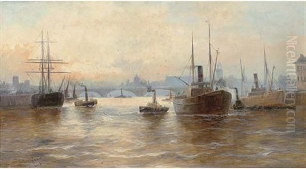 The Pool Of London Oil Painting by John Haynes