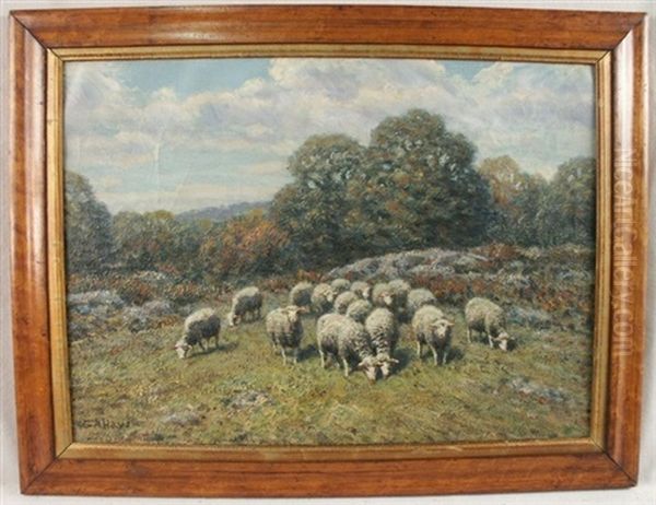 Flock Of Sheep Oil Painting by George Arthur Hays