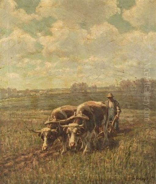 Breaking Ground Oil Painting by George Arthur Hays