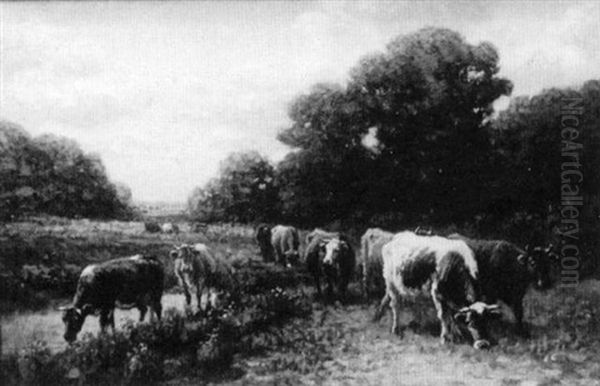 Cows By The River Oil Painting by George Arthur Hays