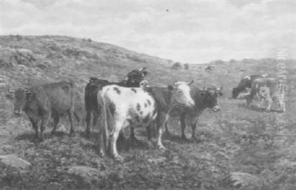 Sidehill Pasture Oil Painting by George Arthur Hays