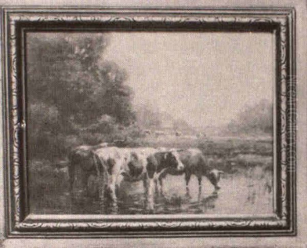 The Watering Hole Oil Painting by George Arthur Hays