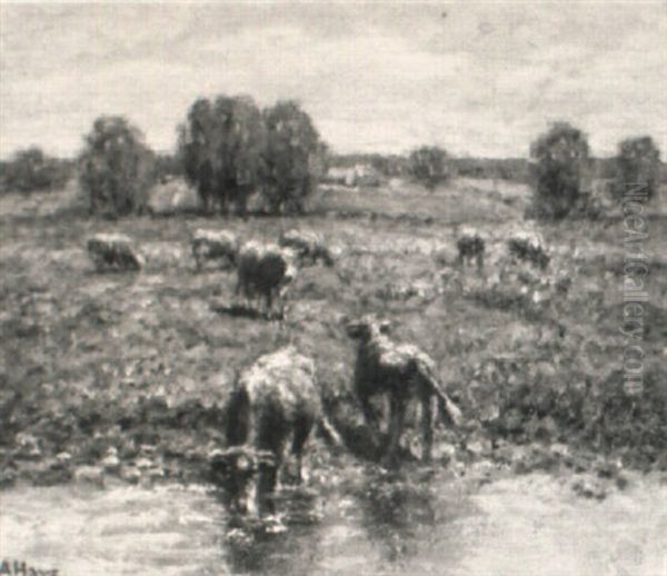 Pastoral Oil Painting by George Arthur Hays