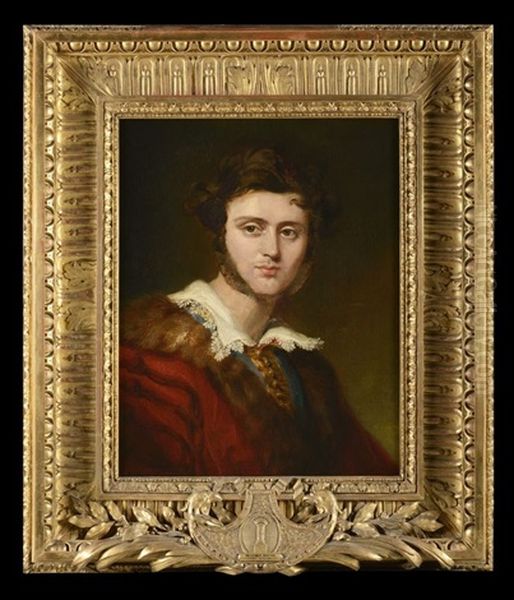 Portrait Du Jeune Comte Alexandre Walewski Oil Painting by George Hayter