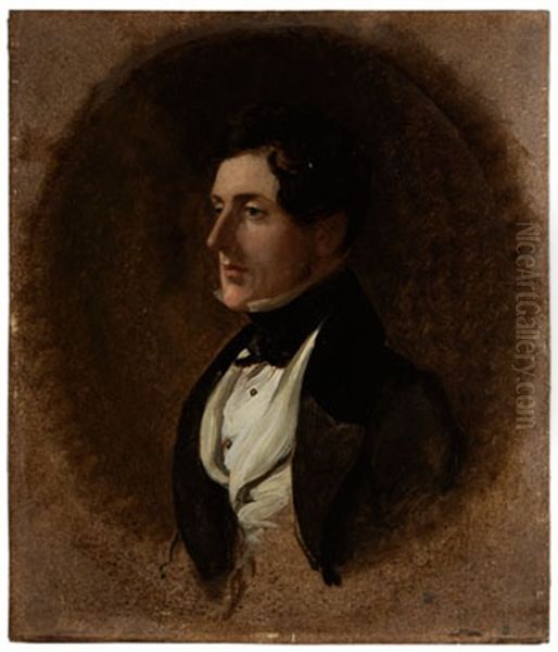 Lord Ashley (study For The House Of Commons, 1833) Oil Painting by George Hayter