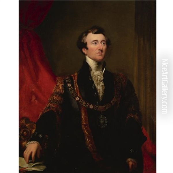 Portrait Of John Jonson, Lord Mayor Of London In 1845 Oil Painting by George Hayter