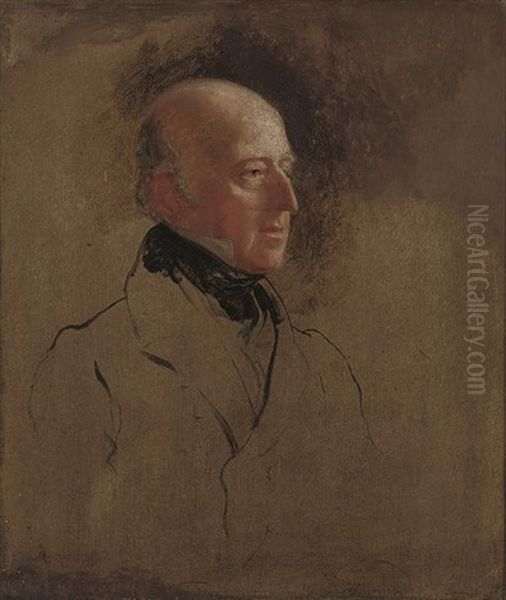 Portrait Of Admiral Sir Edward Codrington (study) Oil Painting by George Hayter