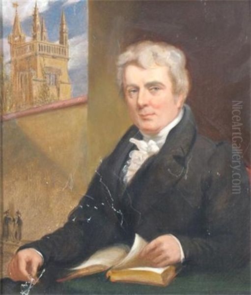 Portrait Of The Rev. Dr Henry Dyson Gabell, Headmaster Of Winchester College Oil Painting by George Hayter