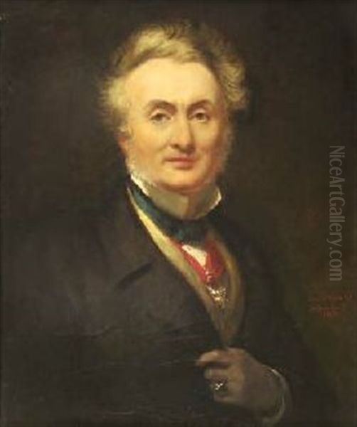 Self Portrait Oil Painting by George Hayter