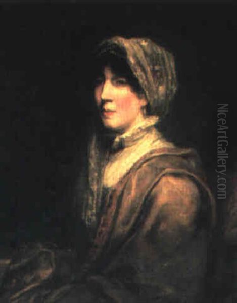 Portrait Of The Hon. Mrs. William Finch Oil Painting by George Hayter