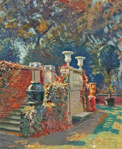 The Garden Stairs Oil Painting by Arthur Merton Hazard