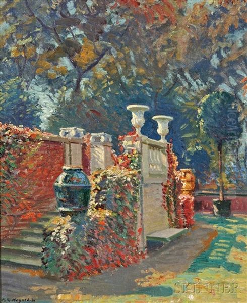 The Garden Stairs Oil Painting by Arthur Merton Hazard