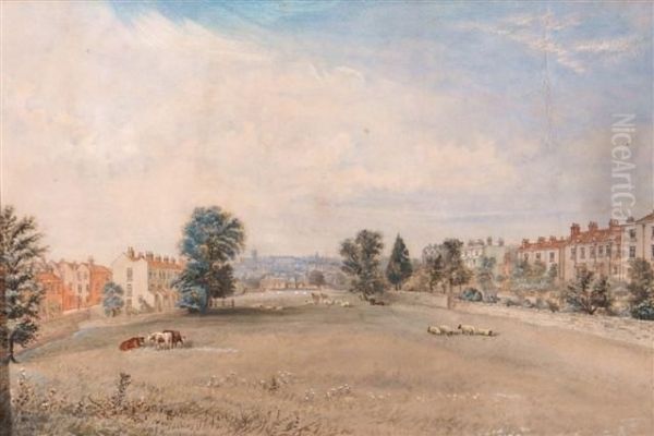 View Of A Town Oil Painting by Coplestone Warre Bampfylde