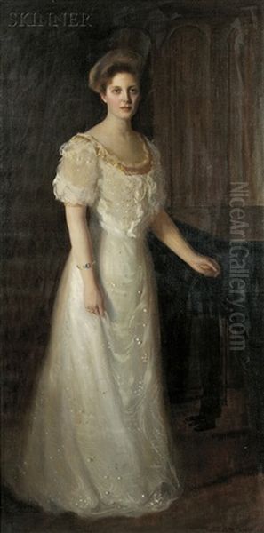 Portrait Of Irene (nee Sweet) Dutcher Of Hopedale, Massachusetts by Arthur Merton Hazard