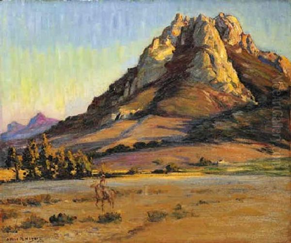 Castle Crags, San Luis Obispo Oil Painting by Arthur Merton Hazard