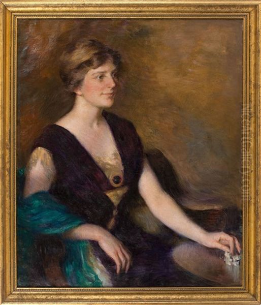 Portrait Of A Woman by Mary Brewster Hazelton