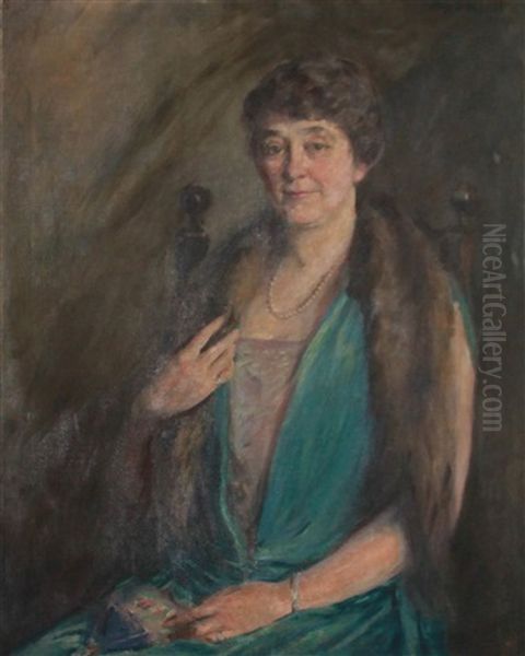 Portrait Of A Lady Oil Painting by Mary Brewster Hazelton