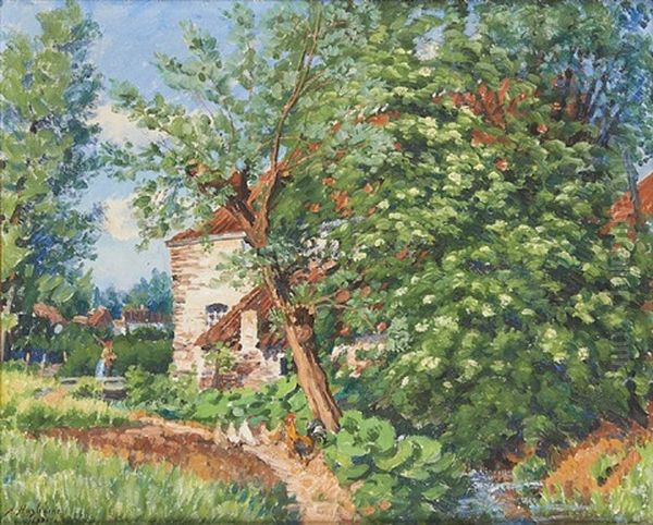 Retour Au Moulin Oil Painting by Alfred Hazledine