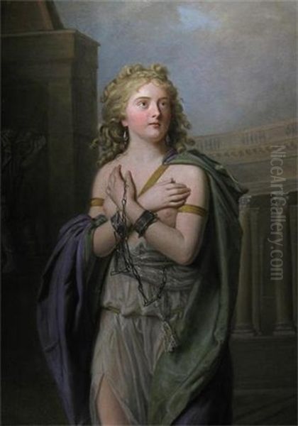 Zenobia Queen Of Palmyra Conducted In Chains Through The Streets Of Rome Oil Painting by Guy Head