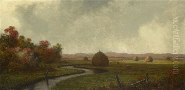 Autumn In The Marsh Oil Painting by Martin Johnson Heade