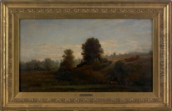 Pastoral Landscape Oil Painting by Martin Johnson Heade