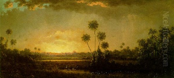 Sunrise, Florida Oil Painting by Martin Johnson Heade