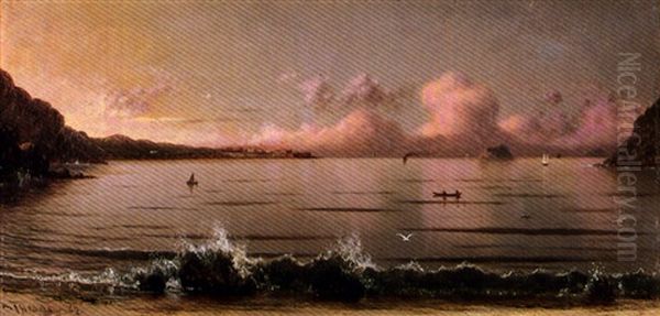 Harbor In Brazil Oil Painting by Martin Johnson Heade