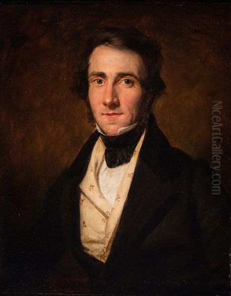 Portrait Of A Gentleman Oil Painting by George Peter Alexander Healy