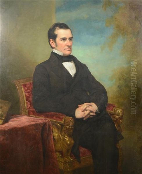 Portrait Of A Gentleman Oil Painting by George Peter Alexander Healy