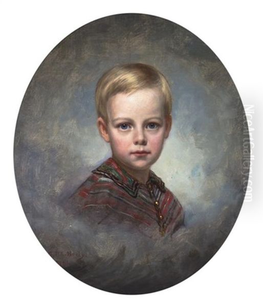 Portrait Of A Boy Oil Painting by George Peter Alexander Healy