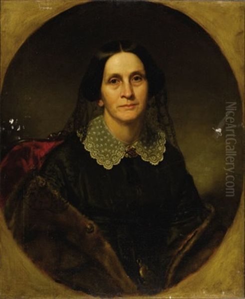 Portrait Of Margaret Gail Moore by George Peter Alexander Healy