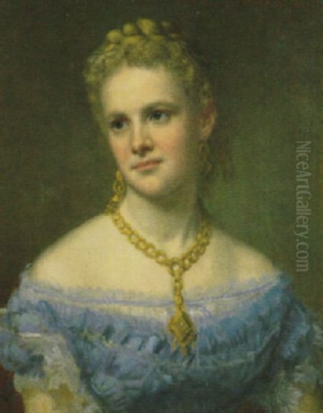 Portrait Of Isabel Carter Oil Painting by George Peter Alexander Healy