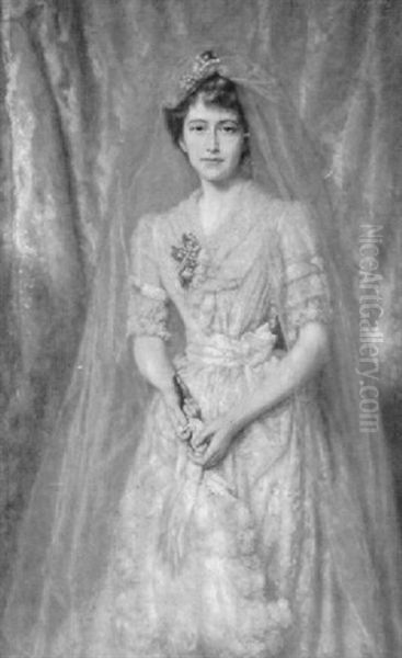 Portrait Of Mrs. Clarence Andrews by George Peter Alexander Healy