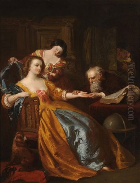 The Lovers Fortune Oil Painting by Thomas Frank Heaphy