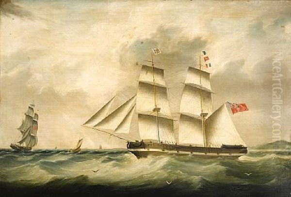 The Full-rigged James Ray Oil Painting by Joseph Heard