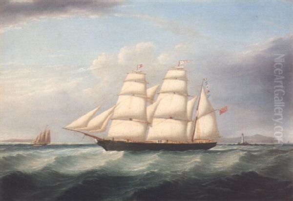 The Barque Elizabeth Martin Off The Skerries Oil Painting by Joseph Heard