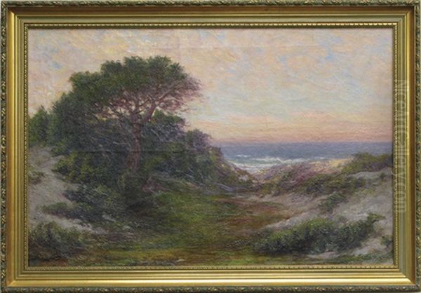 The Dunes To The Sea (near Monterey, Calif.) Oil Painting by Frank Lucien Heath