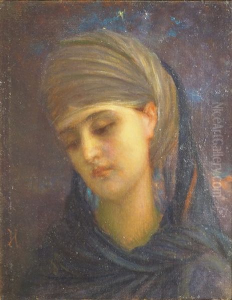 Vierge Oil Painting by Antoine Auguste Ernest Hebert